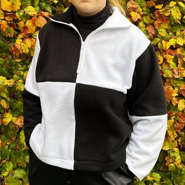 Blå polar fleece – anti-pilling, varm & lätt (bild 3 av 7)