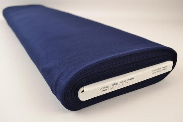Mörk navy viskosjersey – mjuk, andningsbar & elastisk (bild 2 av 4)