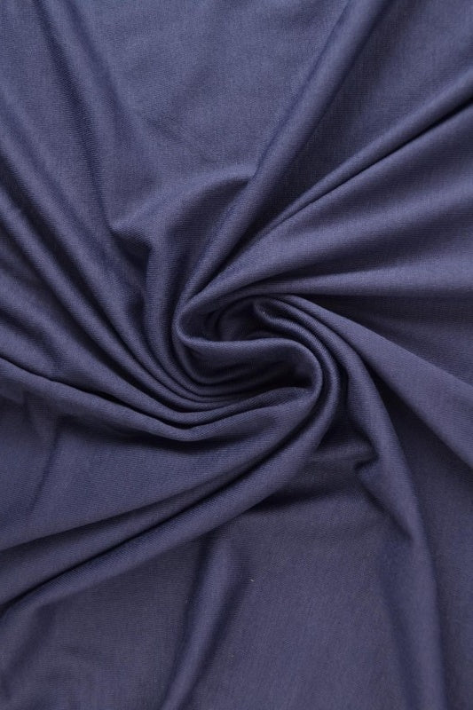 Navy viskosjersey – mjuk, andningsbar & elastisk (bild 1 av 4)