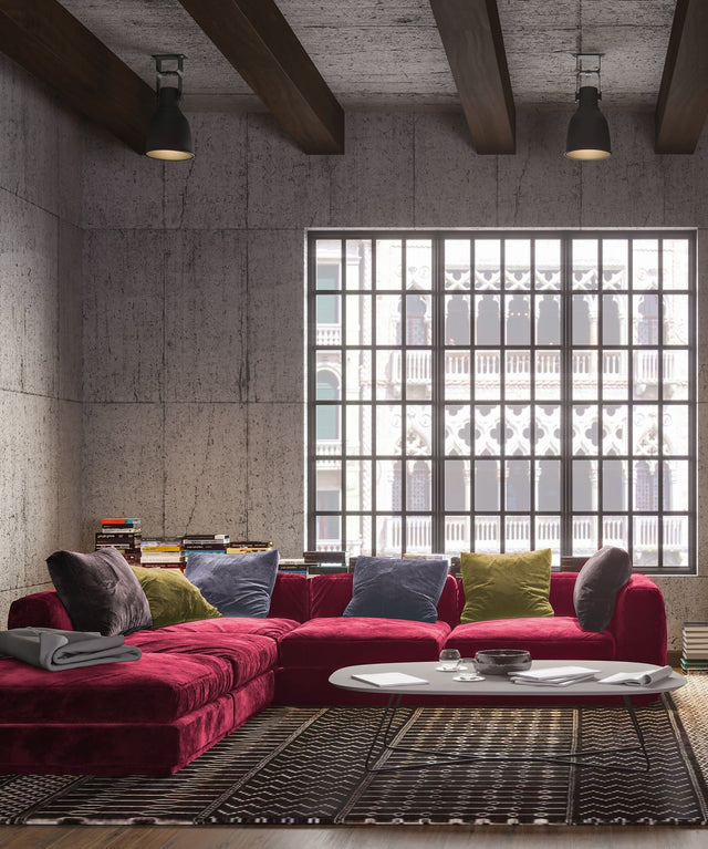 DAMMIG VINRÖD JAGUAR MÖBELTYG – PETPROOF & OEKO-TEX