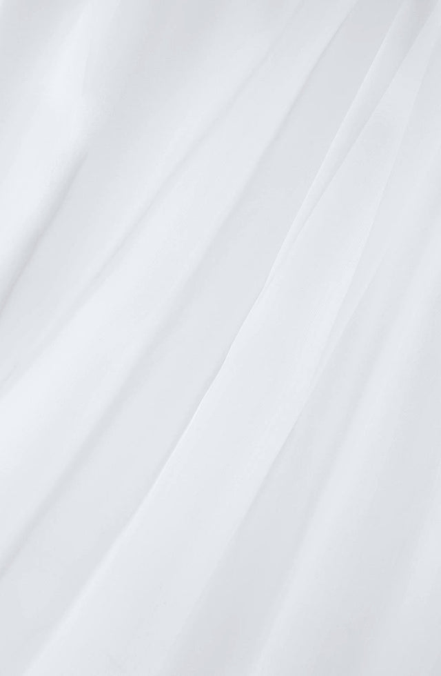 FLAMSKYDDAT ORGANZA GARDINTYG - VIT