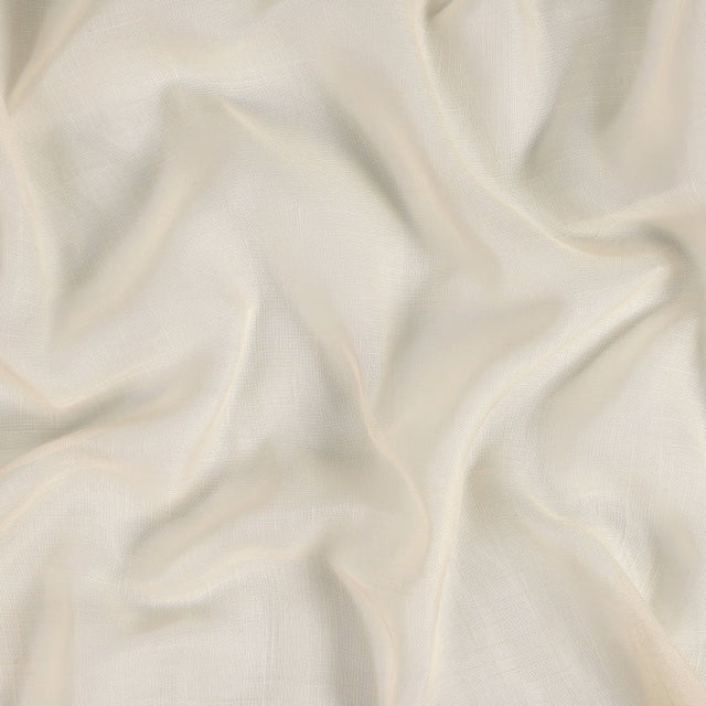 BRANDHÄMMANDE SEMI-TRANSPARENT NATUREL GARDINTYG - ECRU