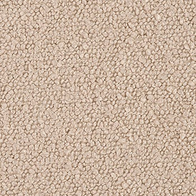 Varm mandelbeige Baloo bouclé möbeltyg – teddy-struktur & extrem slitstyrka (bild 2 av 13)