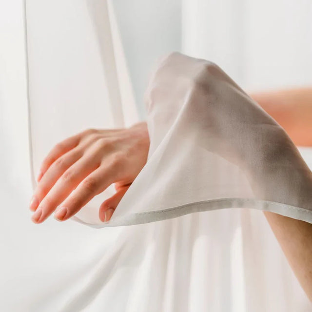 Petrol chiffong – lätt, transparent & med vackert fall (bild 5 av 7)