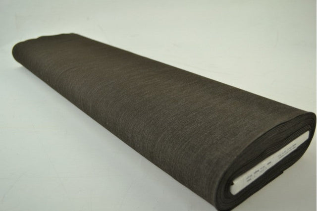 Mörk oliv otvättat denim med stretch – 370 g/m² (bild 2 av 8)