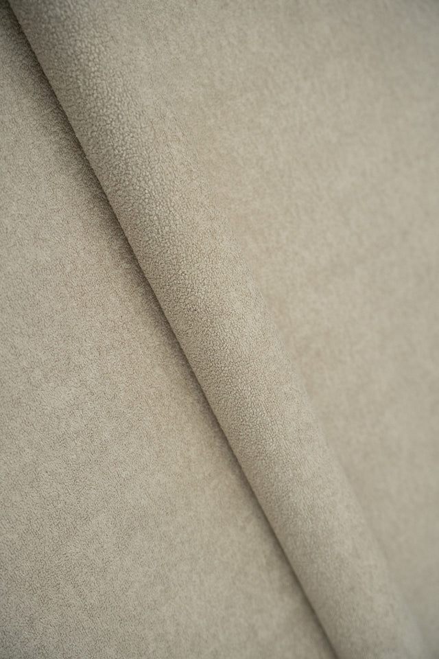 Mörk sand Freya möbeltyg – teddy-look & slitstark (bild 1 av 6)