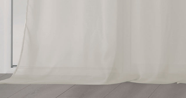 Chic chiffon tyg till gardiner - gråbeige (bild 4 av 4)