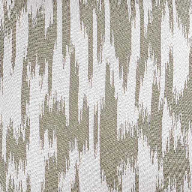 Jacquard-gardinstof med etnisk penselmønster — taupe, stofprøve