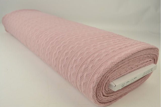 Gammalrosa kabelstickad jacquard (bild 2 av 2)