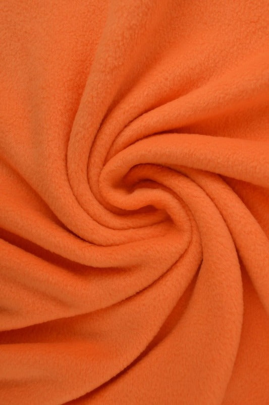 Orange polar fleece – anti-pilling, varm & lätt (bild 1 av 7)