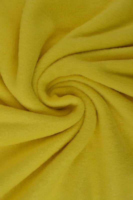 Ljus gul polar fleece – anti-pilling, varm & lätt (bild 1 av 7)