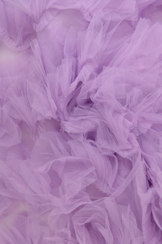 Lavendel broderad mesh med girlanger (bild 1 av 2)