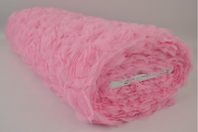 Rosa broderad mesh med rosor (bild 2 av 2)