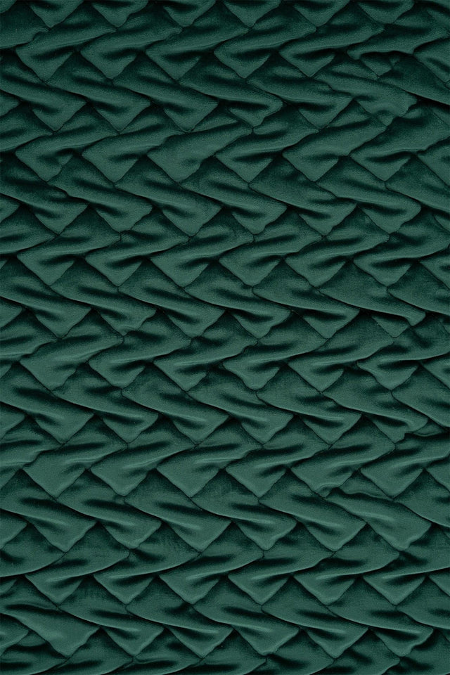 Mörk smaragdgrön magic deluxe p300 – quiltad velour med flätmönster (bild 2 av 5)