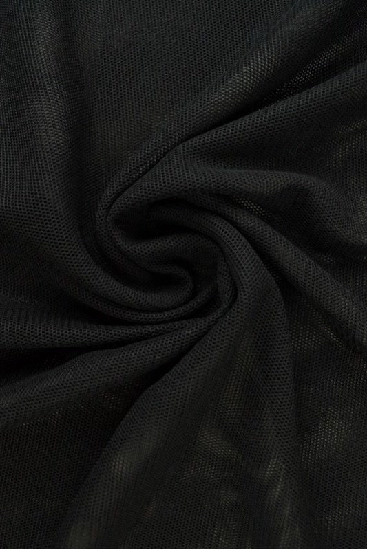 Svart stretchmesh, draperat (bild 1 av 6)