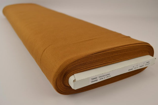 Mörk currygul viskosjersey (bild 2 av 4)