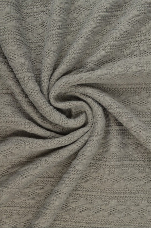 Mörkgrå kabelstickad jacquard (bild 1 av 2)