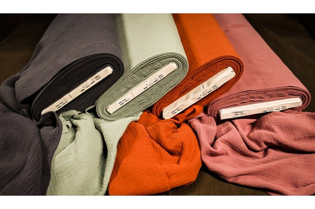 Ljusblå double gauze musslin – mjuk & andningsbar (bild 3 av 5)