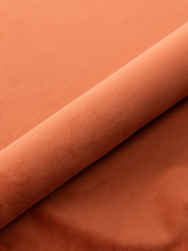 Korallorange slitstark möbelvelour (bild 1 av 6)