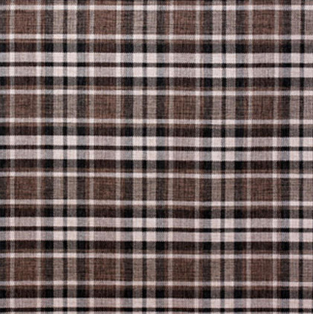 CHOKLADBRUN SKOTSKRUTIGT TARTAN MÖBELTYG – SKOTSKRUTIGT & OEKO-TEX