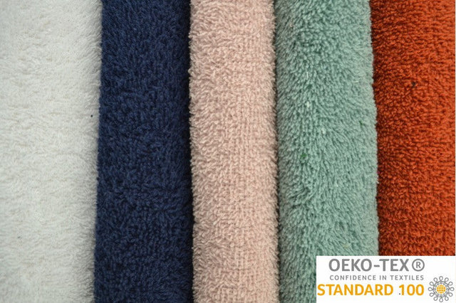 LJUSBLÅ DUBBELSIDIG FROTTÉ – ABSORBERANDE HANDDUKSTYG (OEKO-TEX)