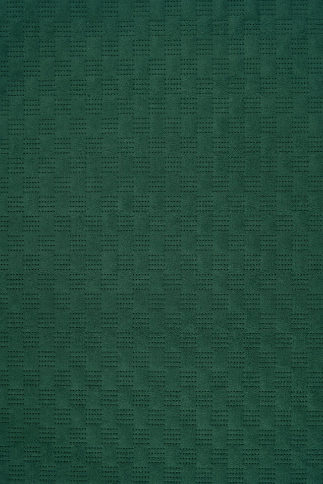 Dämpad grangrön Uttario velvet 3D – quiltad velour med fint vågmönster (bild 2 av 3)