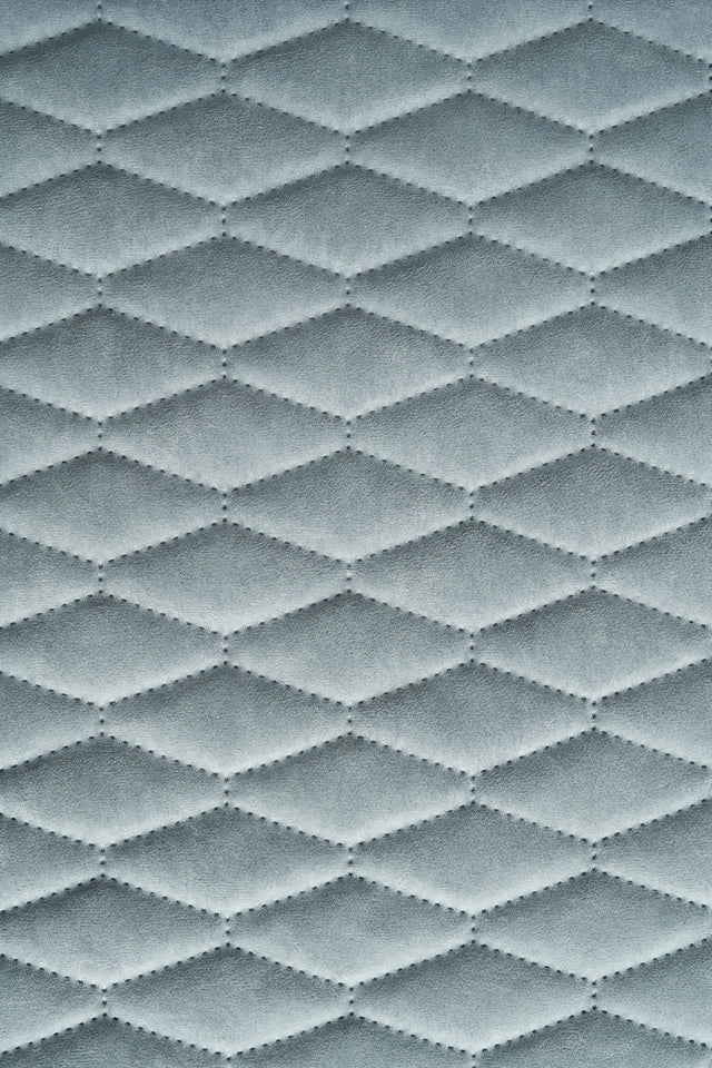 Ljus dimgrå Uttario velvet 3D – quiltad velour med bladmönster (bild 2 av 3)