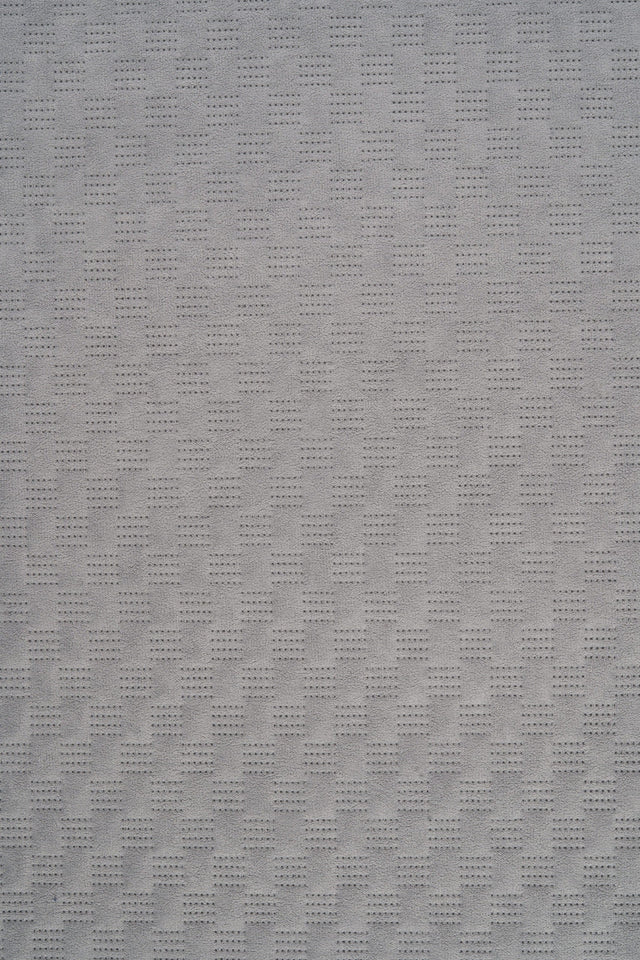 Ljus dimgrå Uttario velvet 3D – quiltad velour med fint vågmönster (bild 1 av 2)