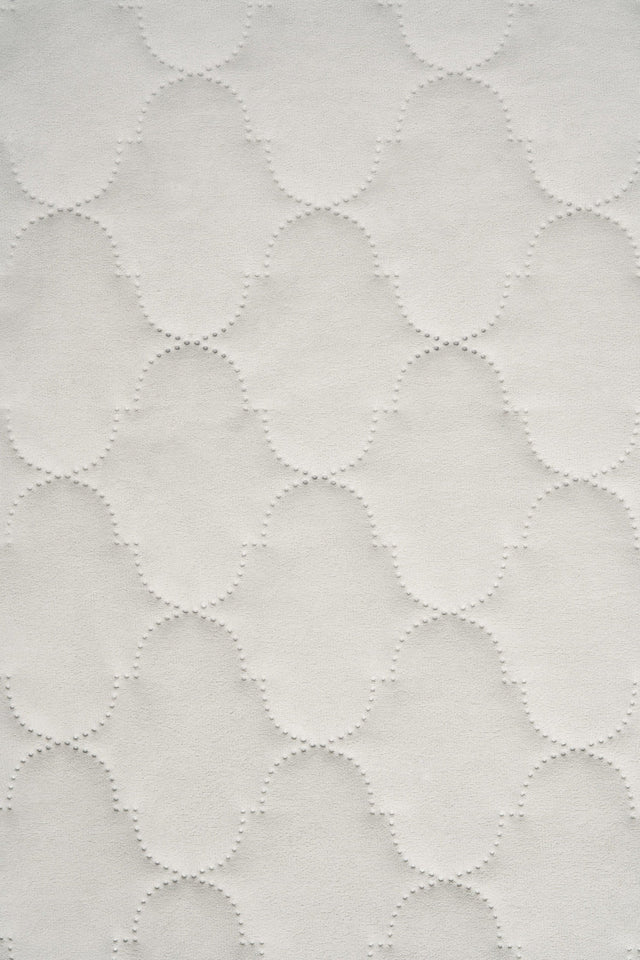 Mjuk isgrå Uttario velvet 3D – quiltad velour med bubbelmönster (bild 2 av 3)