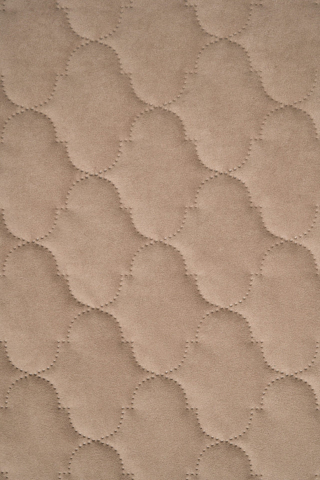 Varm dynbeige Uttario velvet 3D – quiltad velour med bubbelmönster (bild 2 av 3)