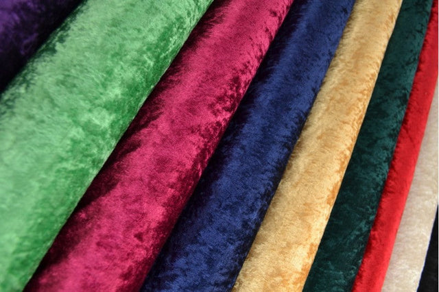 Gul krossad velour – stickad, stretchig & glansfullt fall (bild 5 av 7)