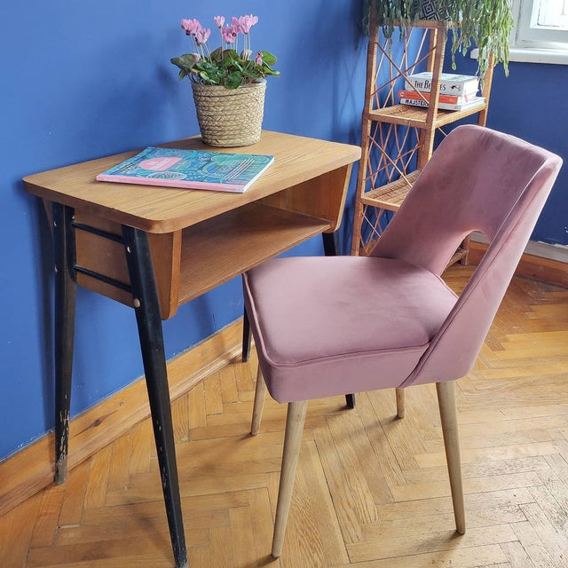Varm gammalrosa Venus velvet möbelvelour – slitstark & petproof (bild 2 av 7)