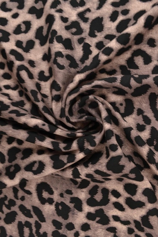 Beige & cognac viscosetyg med leopardtryck (bild 1 av 9)