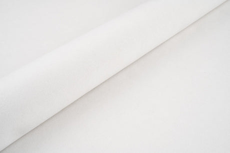Elfenbensfärgad tjock matt velour möbeltyg med fleecebaksida (bild 1 av 3)