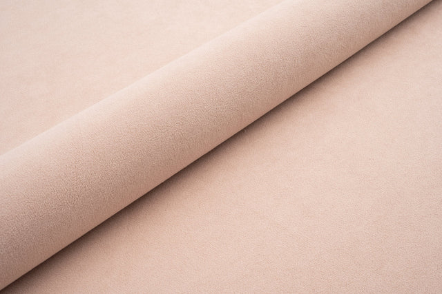 Puderrosa tjock matt velour möbeltyg med fleecebaksida (bild 1 av 3)