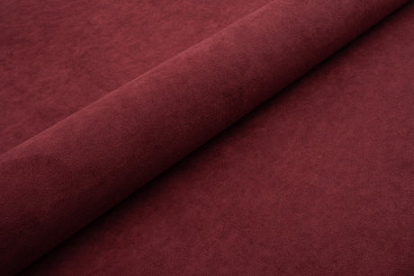 Mörk lila tjock matt velour möbeltyg med fleecebaksida (bild 1 av 3)