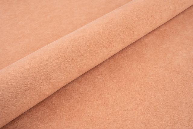 Laxfärgad tjock matt velour möbeltyg med fleecebaksida (bild 1 av 3)