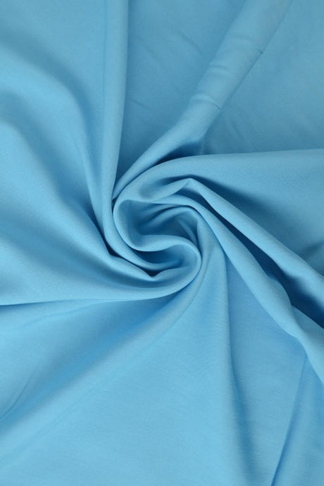 Aqua blå viskostyg – lätt fall & elegant matt glans (bild 1 av 4)