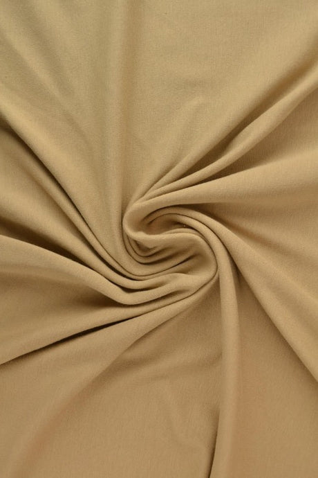 Beige bomullsjersey – naturlig, andningsbar & stretchig (bild 1 av 7)