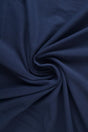 Mörk navy bomullsjersey – naturlig, andningsbar & stretchig (bild 1 av 7)