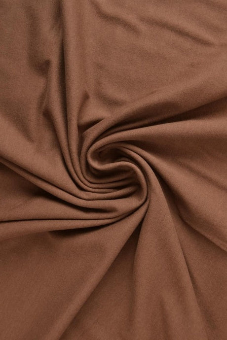 Brun bomullsjersey – naturlig, andningsbar & stretchig (bild 1 av 8)