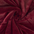 Bordeaux mjuk plysch – 10 mm lugg & tvärsgående stretch (bild 1 av 5)