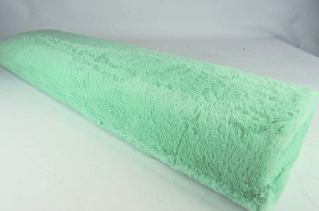 Mintgrön mjuk plysch – 10 mm lugg & tvärsgående stretch (bild 2 av 5)