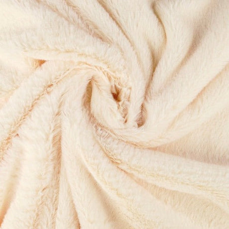 Champagne mjuk plysch – 10 mm lugg & tvärsgående stretch (bild 1 av 5)