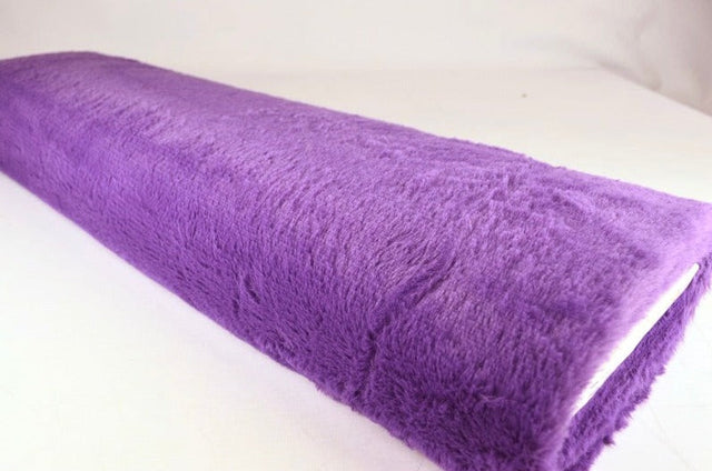 Lila mjuk plysch – 10 mm lugg & tvärsgående stretch (bild 2 av 5)