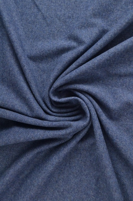 Mörk jeans melange bomullsjersey – naturlig, andningsbar & stretchbar (bild 1 av 7)