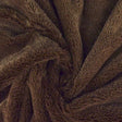 Brun mjuk plysch – 10 mm lugg & tvärsgående stretch (bild 1 av 5)