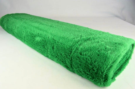 Grön mjuk plysch – 10 mm lugg & tvärsgående stretch (bild 2 av 5)