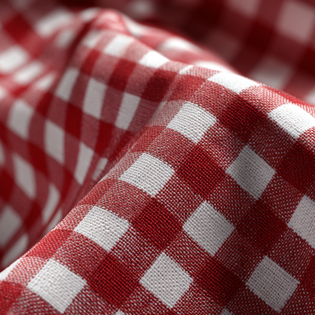 GRÖN 6,5 MM GINGHAM RÄNDER – OEKO-TEX BOMULL, LÄTT & ANDNINGSBART