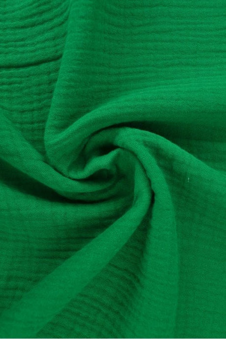 Grön double gauze musslin – mjuk & andningsbar (bild 1 av 5)